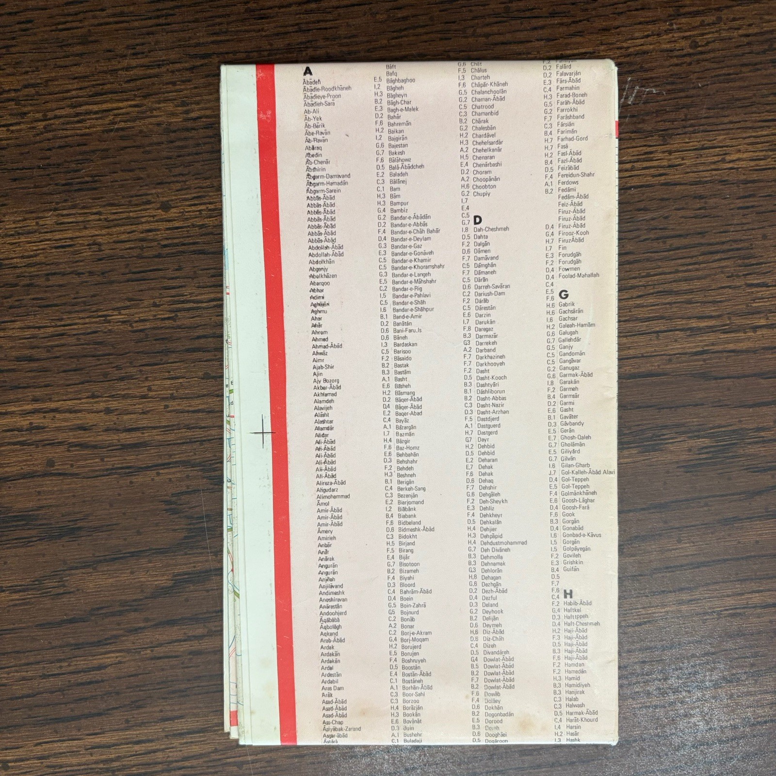 Vintage New Iran Road Map Tehran Travel Msp Guide Pre-1979