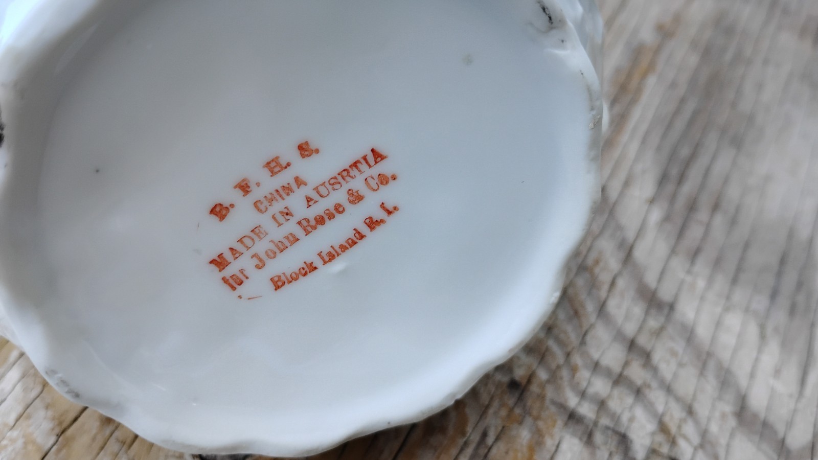2 1800’s Block Island RI Souvenirs Steamboats Ocean House Austria Sugar Creamer