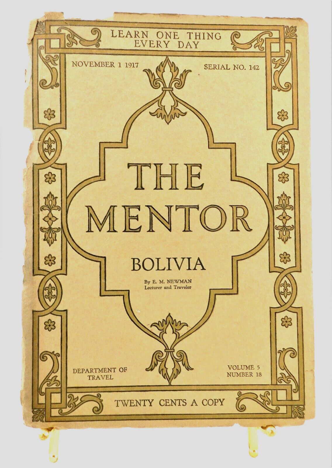The Mentor 1917 Bolivia Lithographic Prints 3 Pieces Llamas La Paz Oruro Vtg