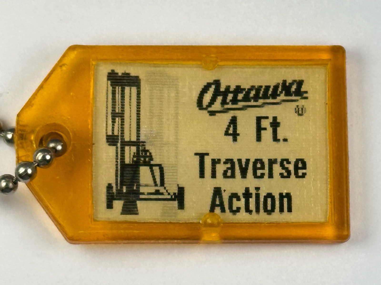 Ottawa Hydra Hammer Ottawa Steel Co. Kansas Lenticular 2 Sided Old Keychain Rare