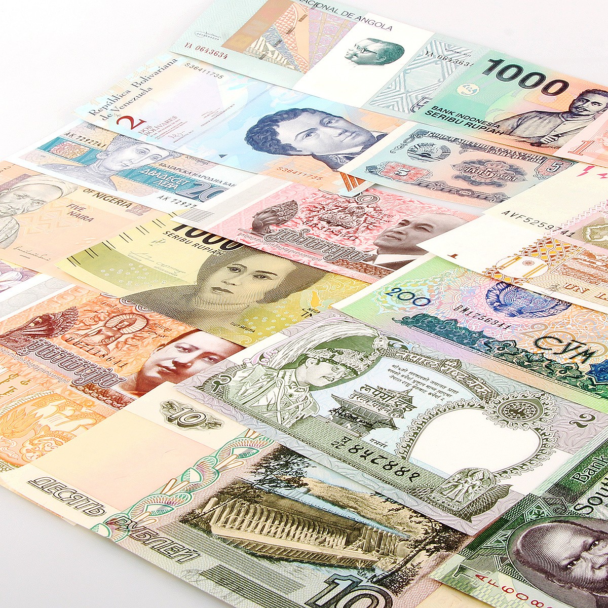 Lots 100X Different Real Paper Money 50 Countries World Banknotes Collection UNC