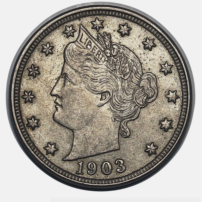 1903 Liberty Nickel, V Nickel, Choice Uncirculated++