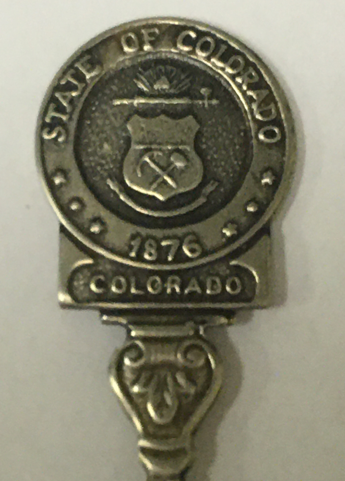 Vintage Souvenir Spoon US Collectible State Of Colorado 1876