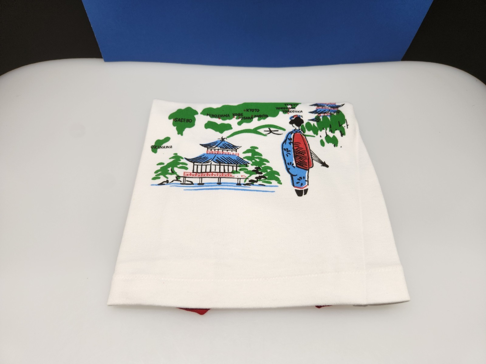 Souvenir Shirt From Japan Size 4 Landscape Country Buildings