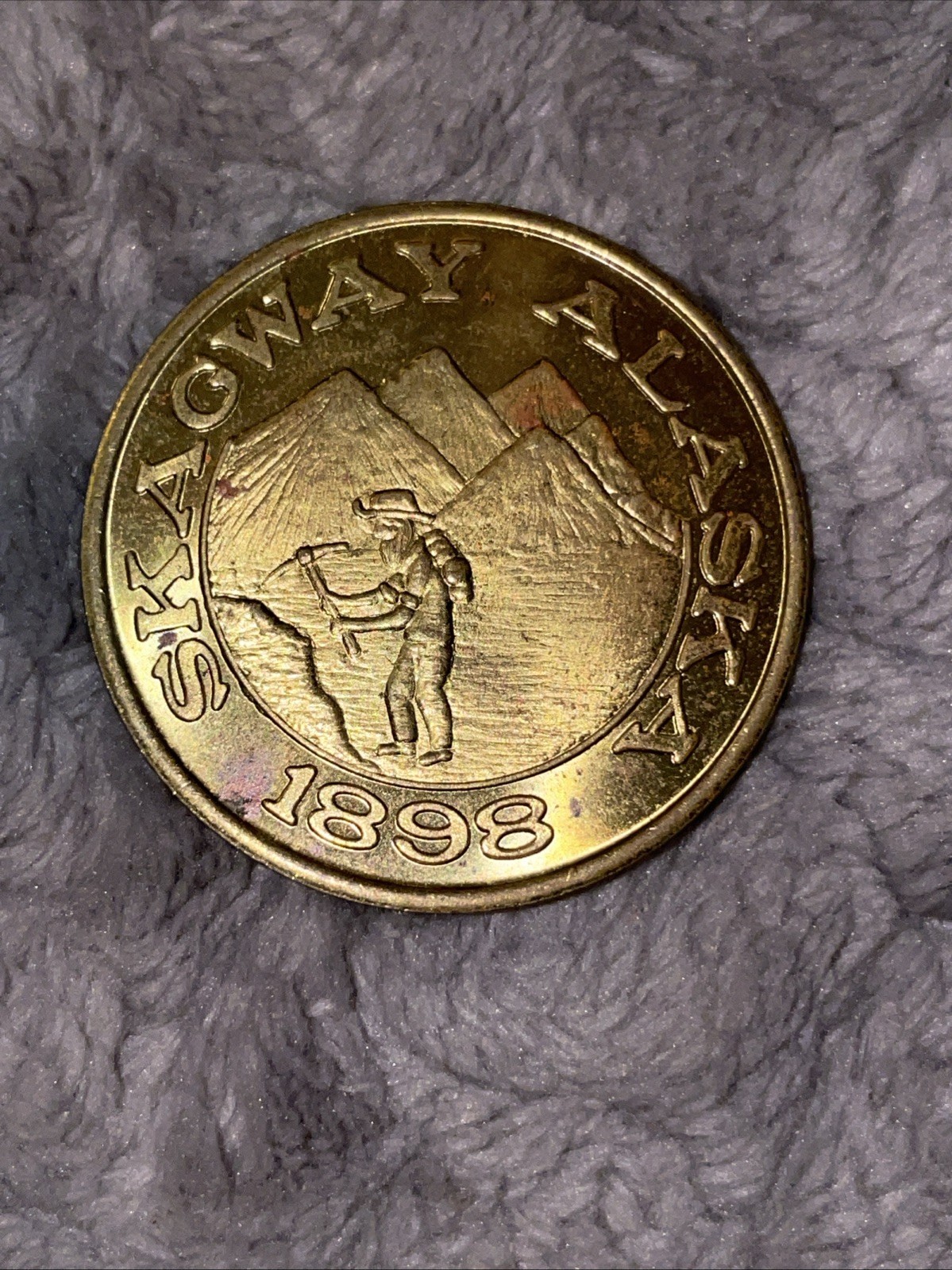 1898 SKAGWAY ALASKA UNCIRCULATED MEDAL GATEWAY TO THE KLONDIKE