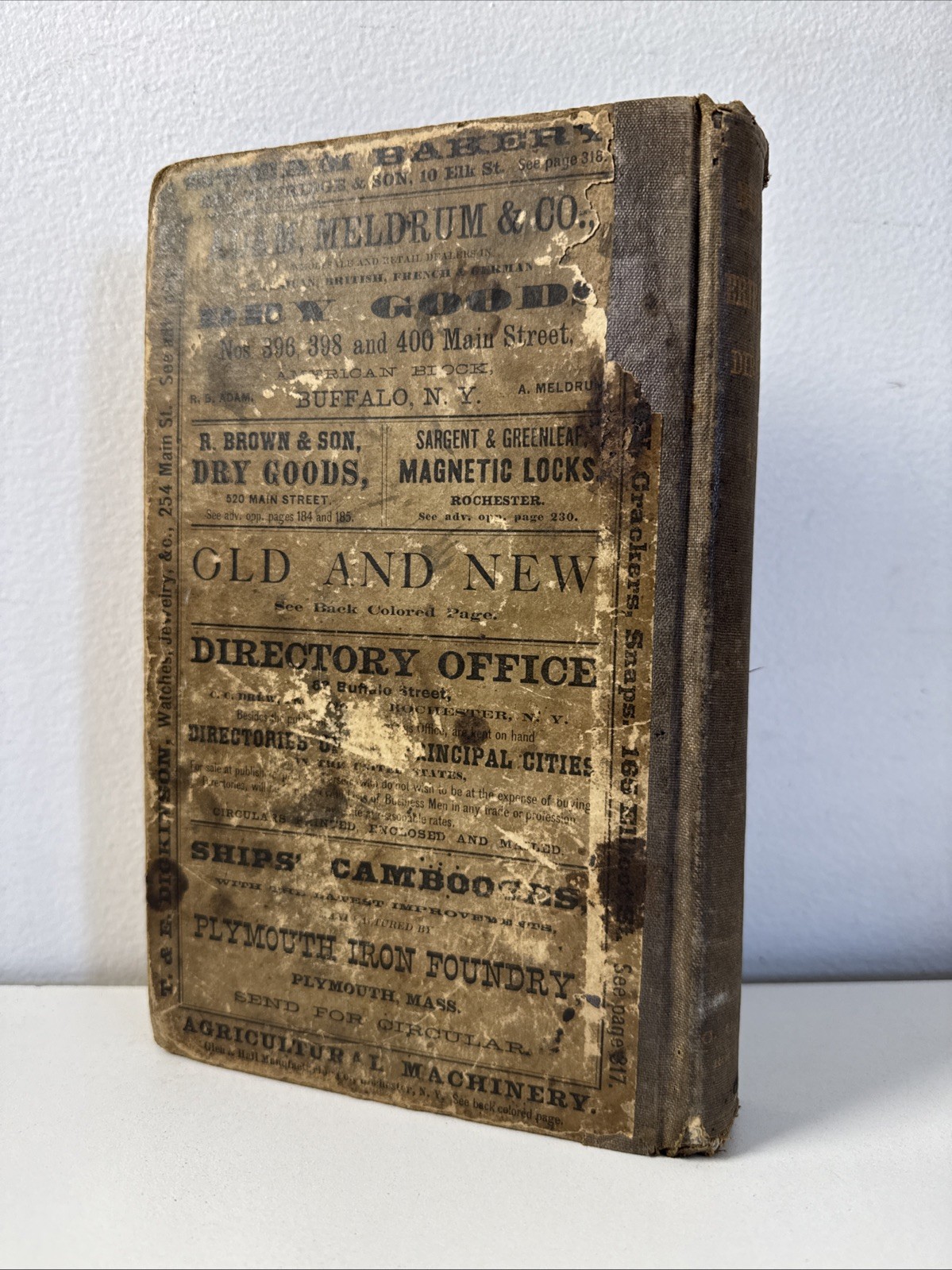 1870 Buffalo & Erie County, New York Directory – Local City History – Antique