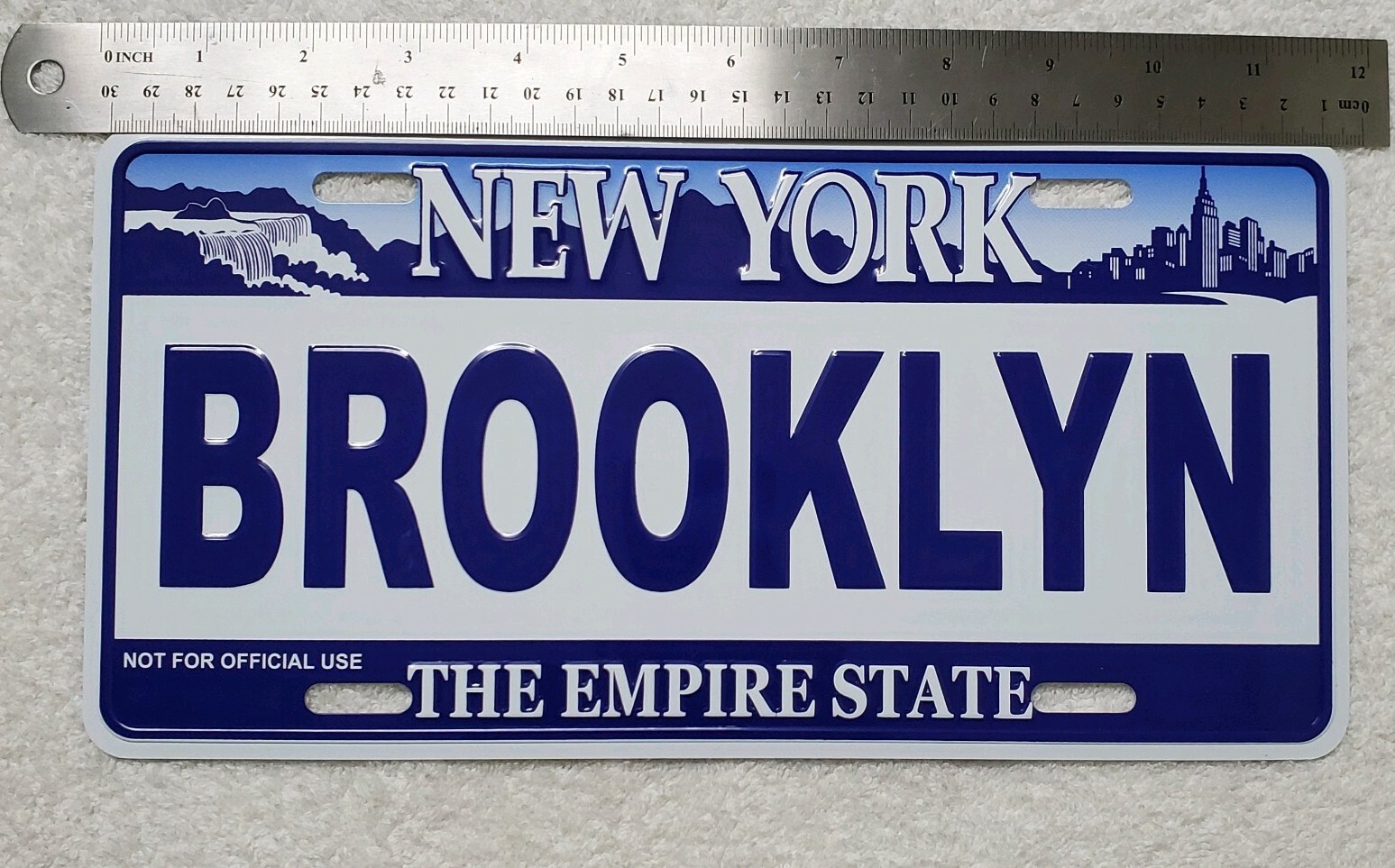 “BROOKLYN” New York License Plate Official Size Embossed Souvenir Travel Gift