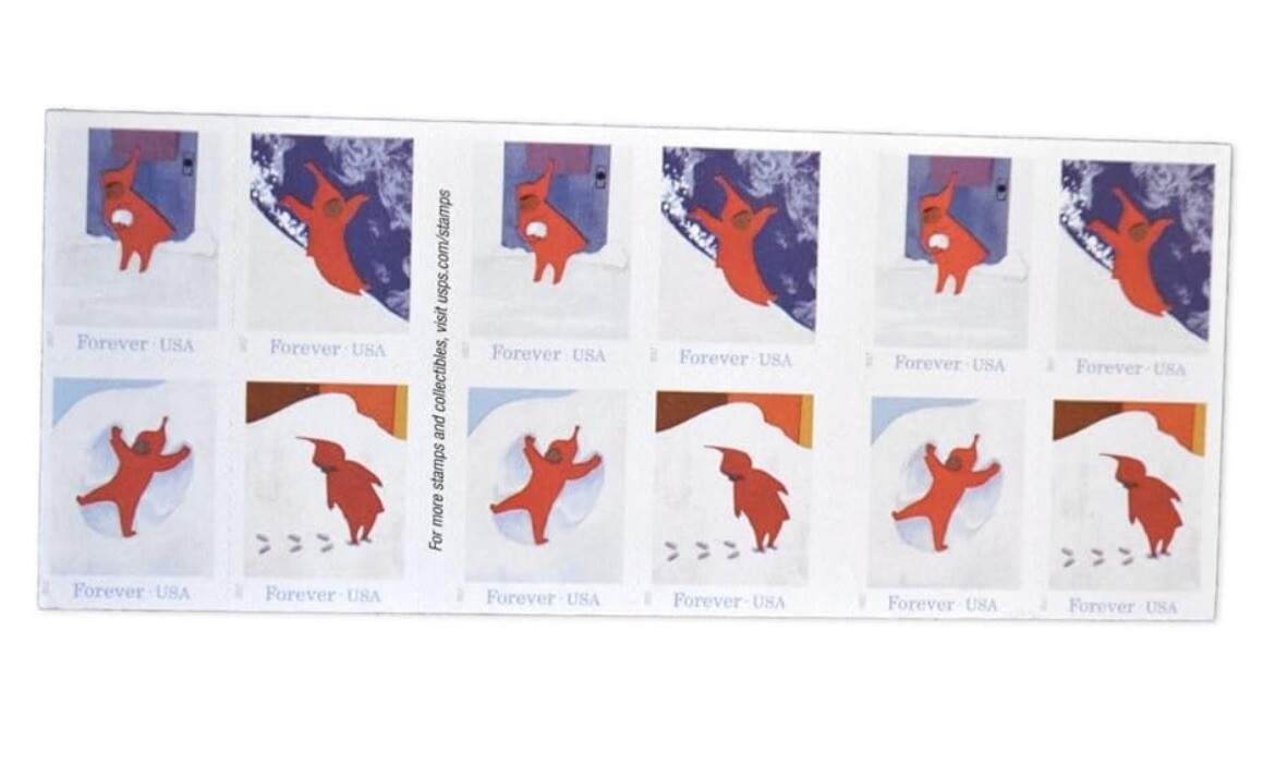 THE SNOWY DAY 1 Sheet Of 20 USA Postage