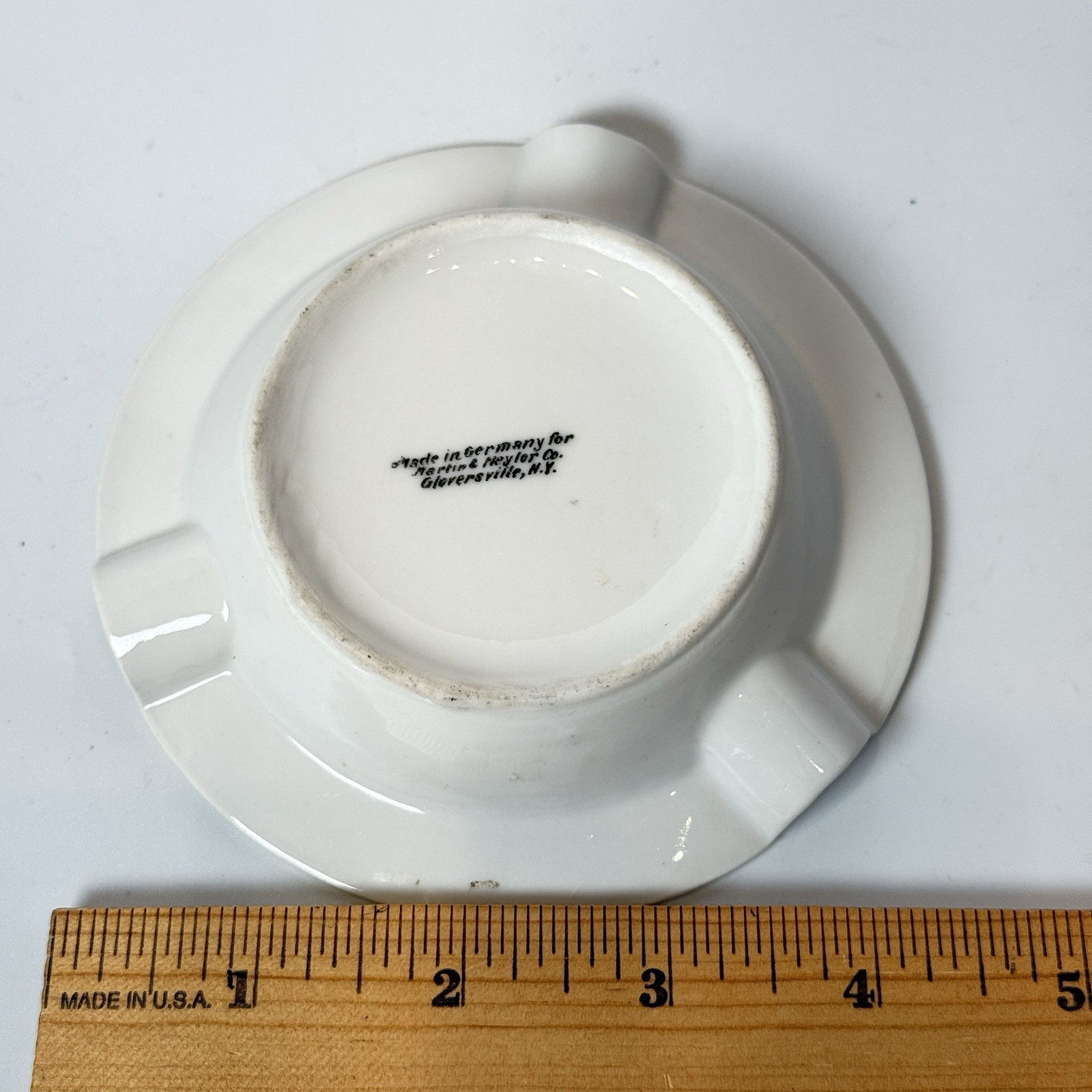 GLOVERSVILLE NY NEW YORK Souvenir Porcelain HIGH SCHOOL Trinket DISH ASHTRAY