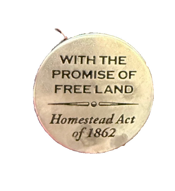 Silver Coin Commemorating 1862 HOMESTEAD ACT & 1936 Nat’l Park Beatrice Nebraska