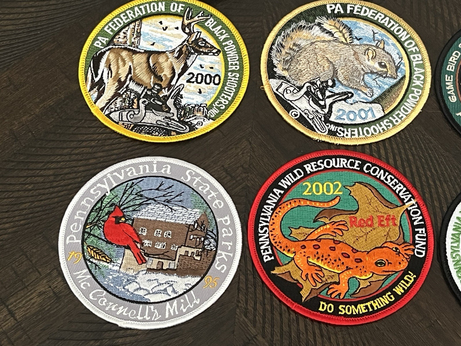 LOT OF 13 PENNSYLVANIA WILDLIFE PATCHES 4″ DIAMETER