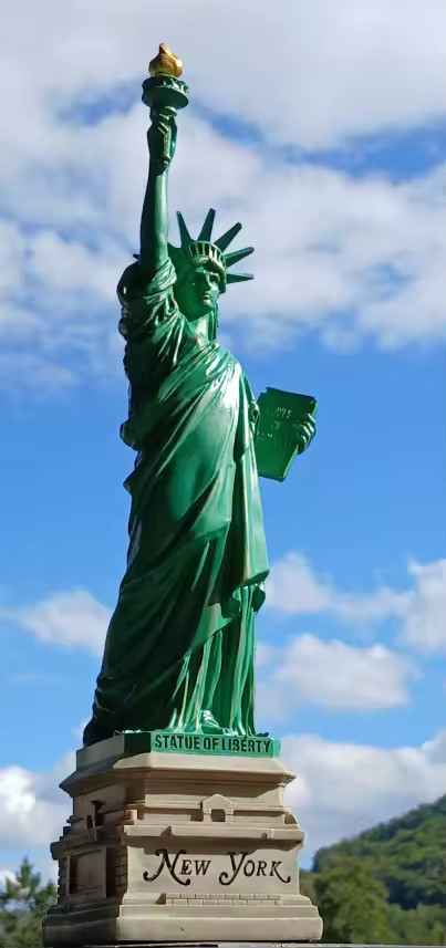 15″ Statue of Liberty Replica – Large New York City Model Green Resin NYC Statue