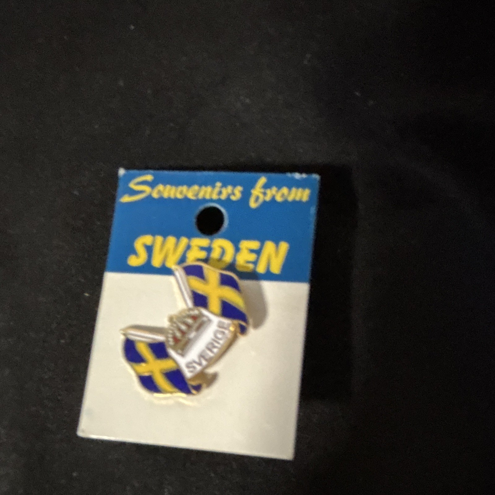 Sweden Souvenirs Lot Pins Patches Stamps Coins Banknotes Pen Coloring Book