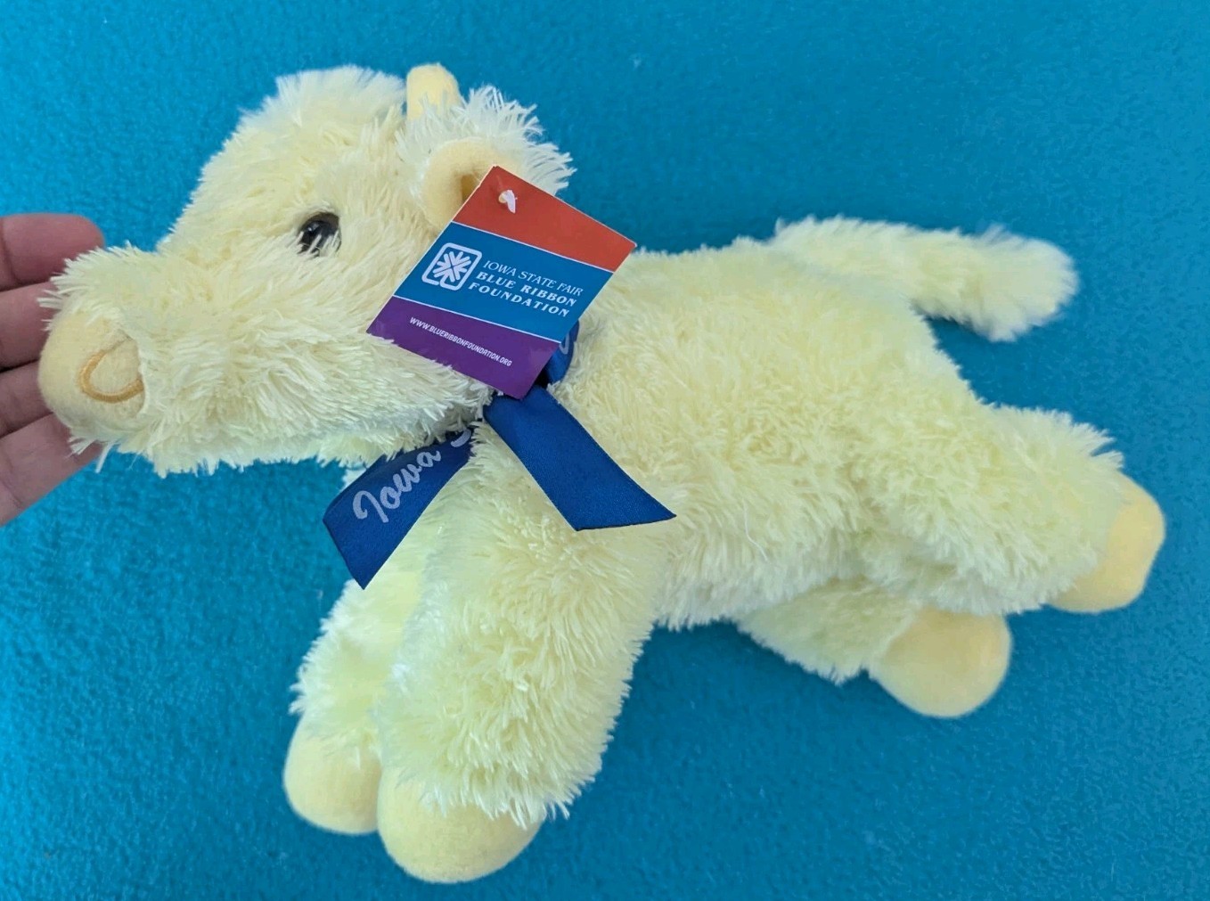 Butter Cow Plush Iowa State Fair Foundation Plush 15″ Yellow New W/tags Rare