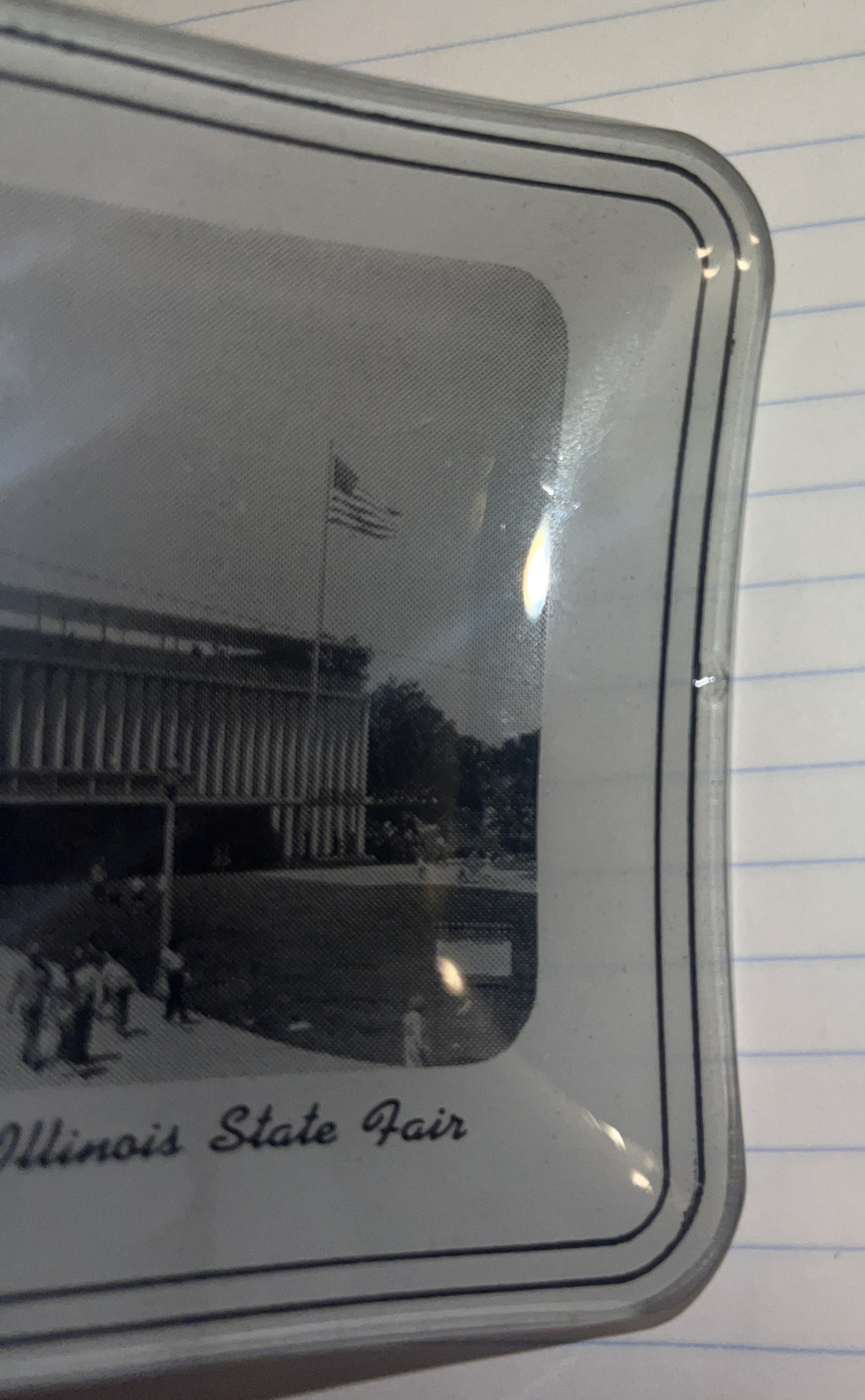Mini Glass Souvenir Illinois Building – Illinois State Fair Plate
