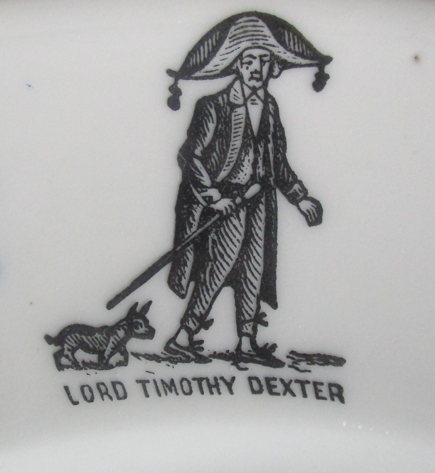 Circa 1915 Souvenir Dinner Plate Lord Timothy Dexter Newburyport Massachusetts