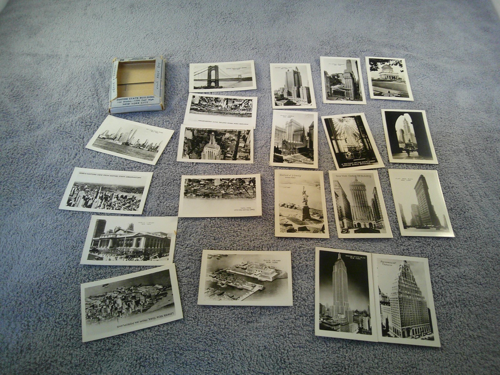Vintage New York City Souvenir Views 20 Miniature Genuine Photographs