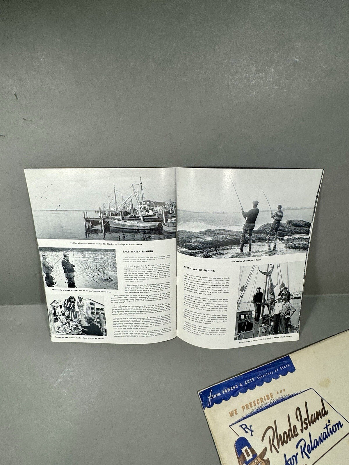 Vintage Rhode Island 1942 Travel Tourism Brochure Travel Pamphlet Booklets