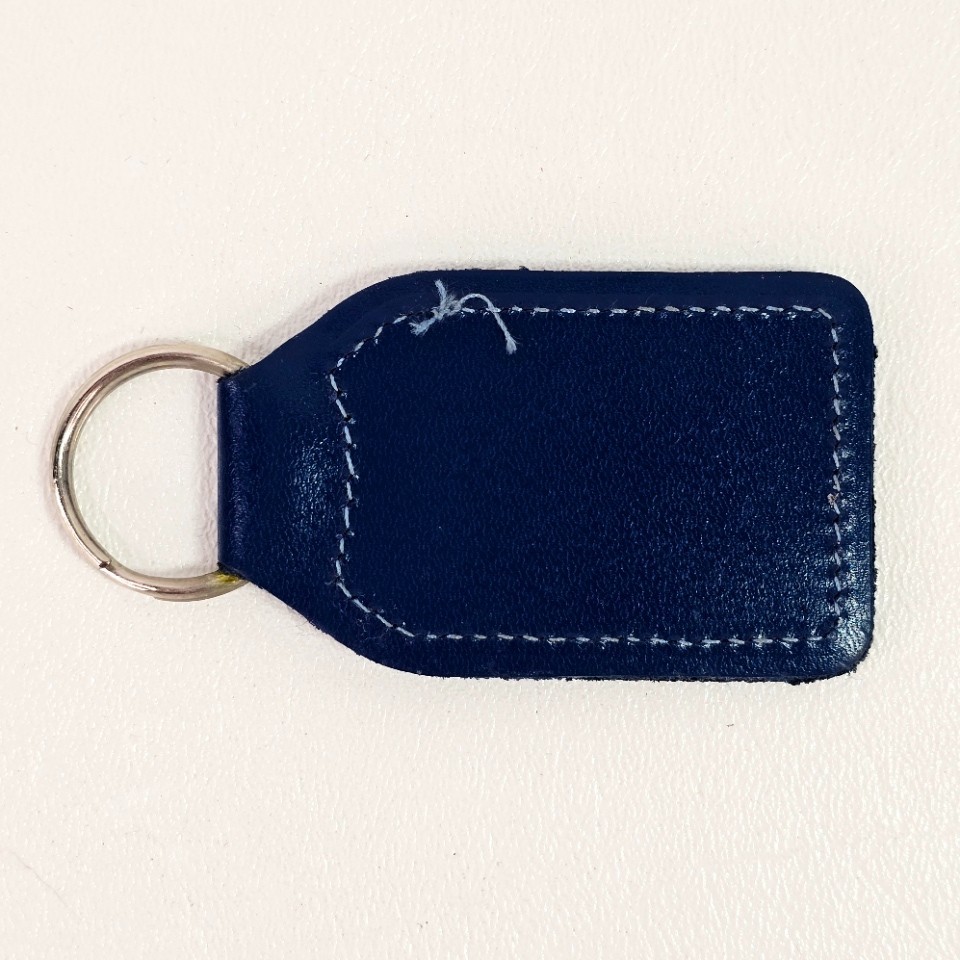 The National Trust Knole Kent United Kingdom Blue Leather Souvenir Keyring