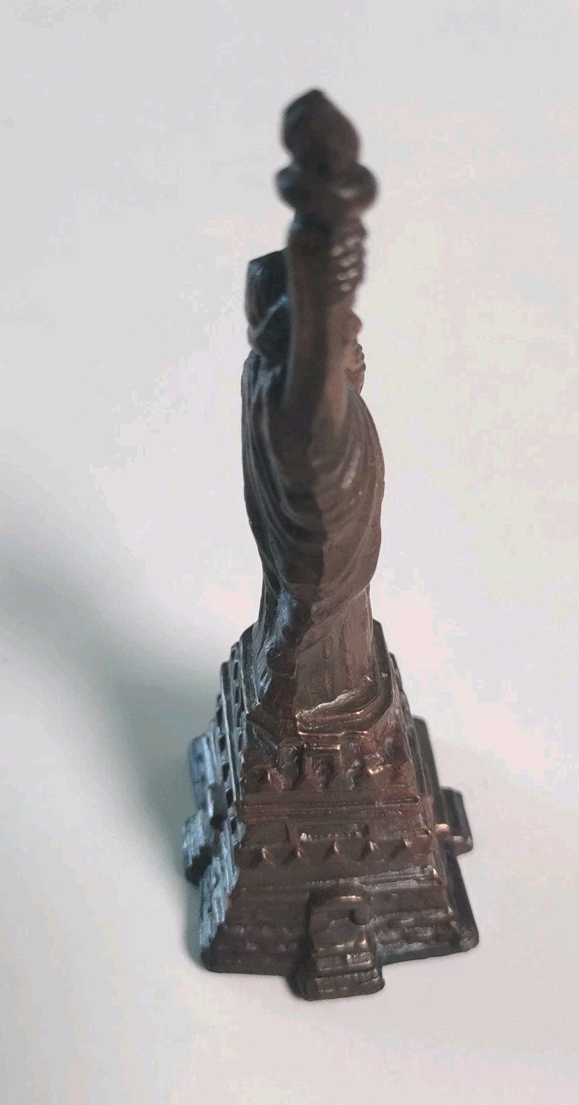 Vintage Copper Statue of Liberty Mini Souvenir New York NY 4.25 Inches high