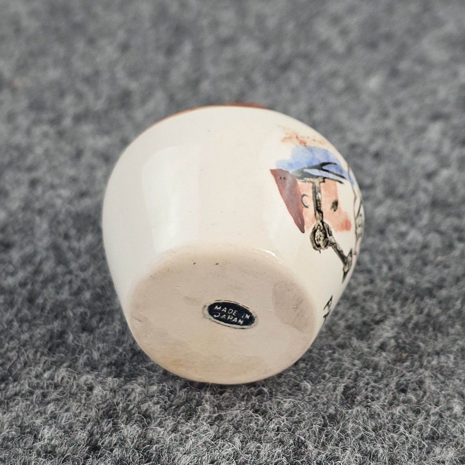 Vintage Pennsylvania PA Souvenir Toothpick Holder Ceramic Jug Made in Japan