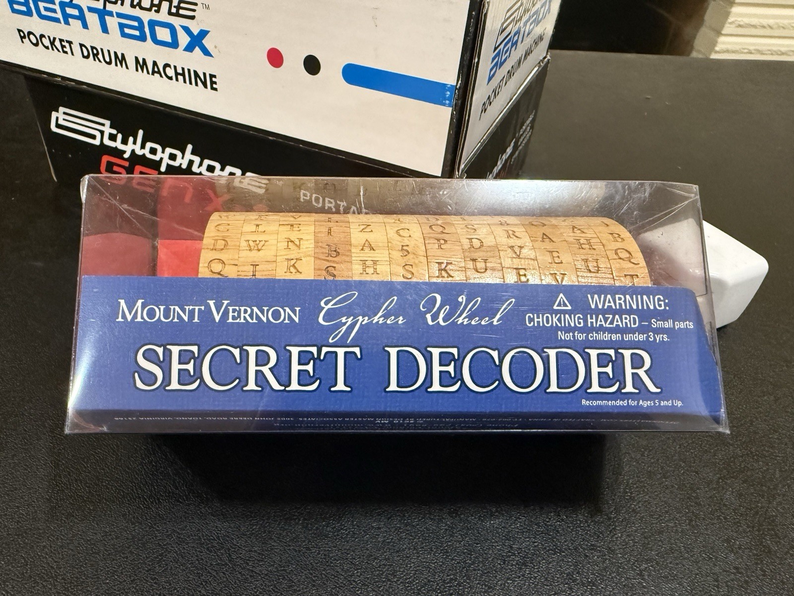 SECRET DECODER from MOUNT VERNON CYPHER WHEEL INVENTED BY JEFFERSON 1790