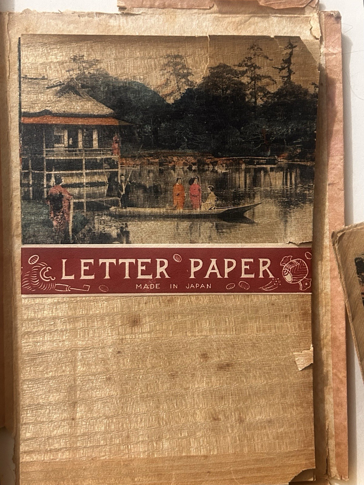 Japan Hand Painted Bird Stationary + Envelopes