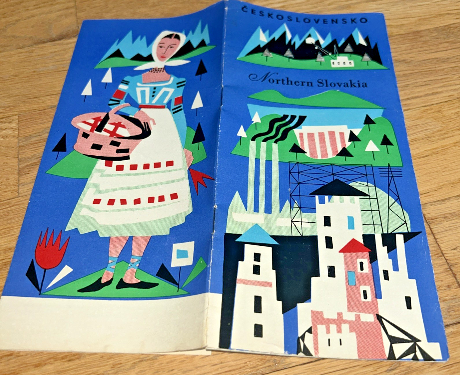 1960 CZECHOSLOVAKIA NORTHERN SLOVAKIA Brochure / Map
