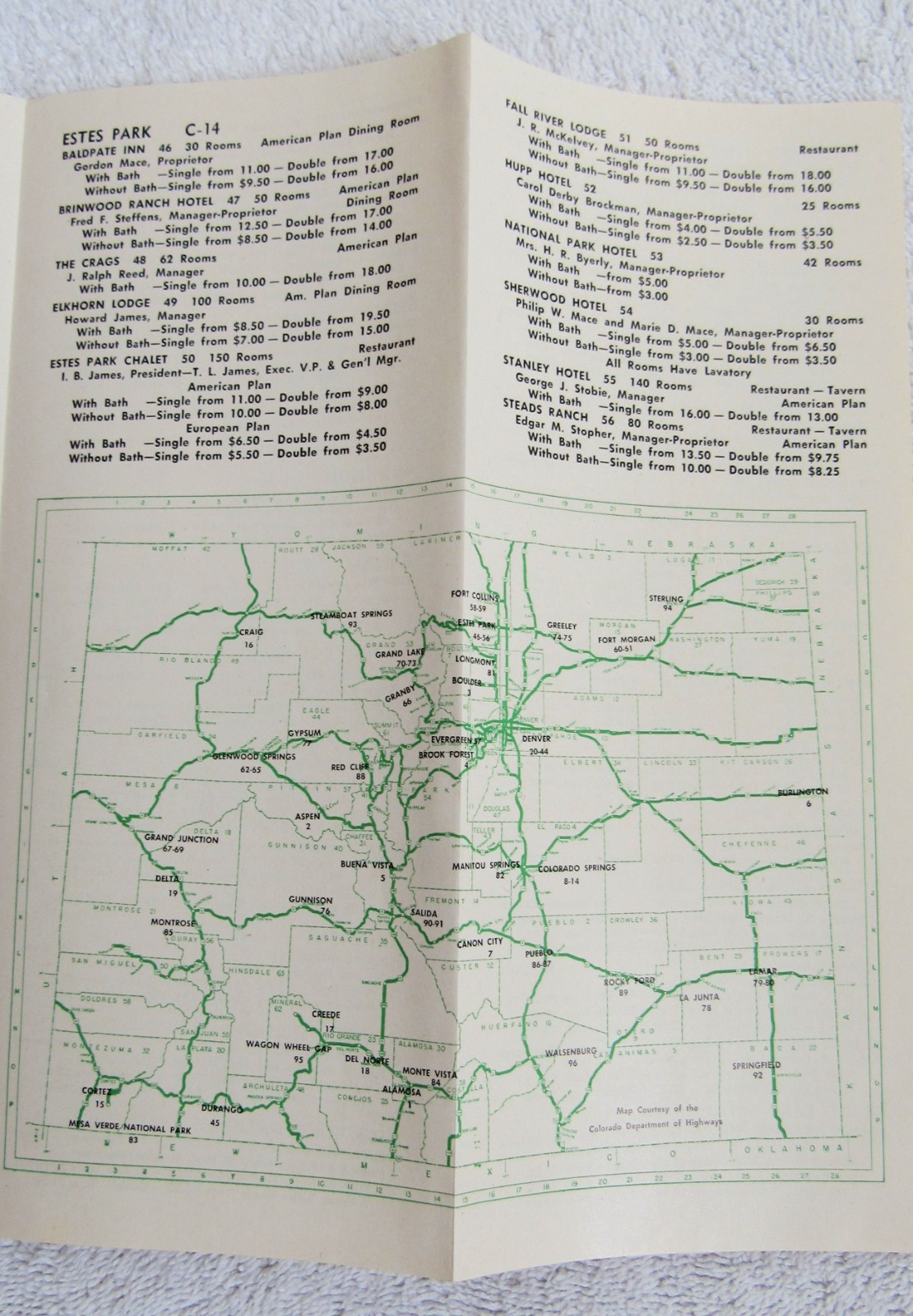 9 Colorado Souvenir Travel Guide Books Hotels Sites Food Maps 1959 Centennial