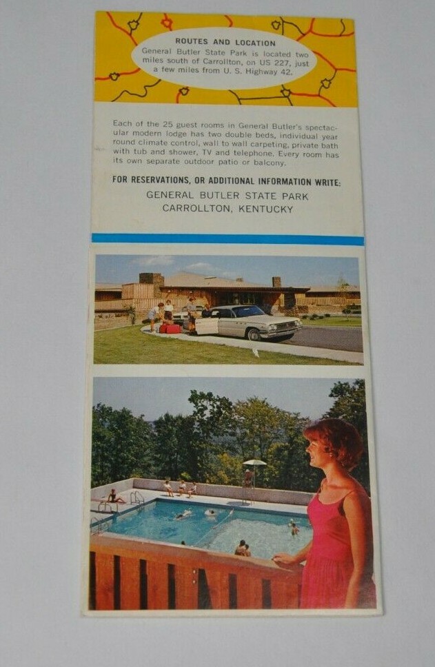 General Butler State Park Carrollton Kentucky Vacation Promotional Brochure 70s?