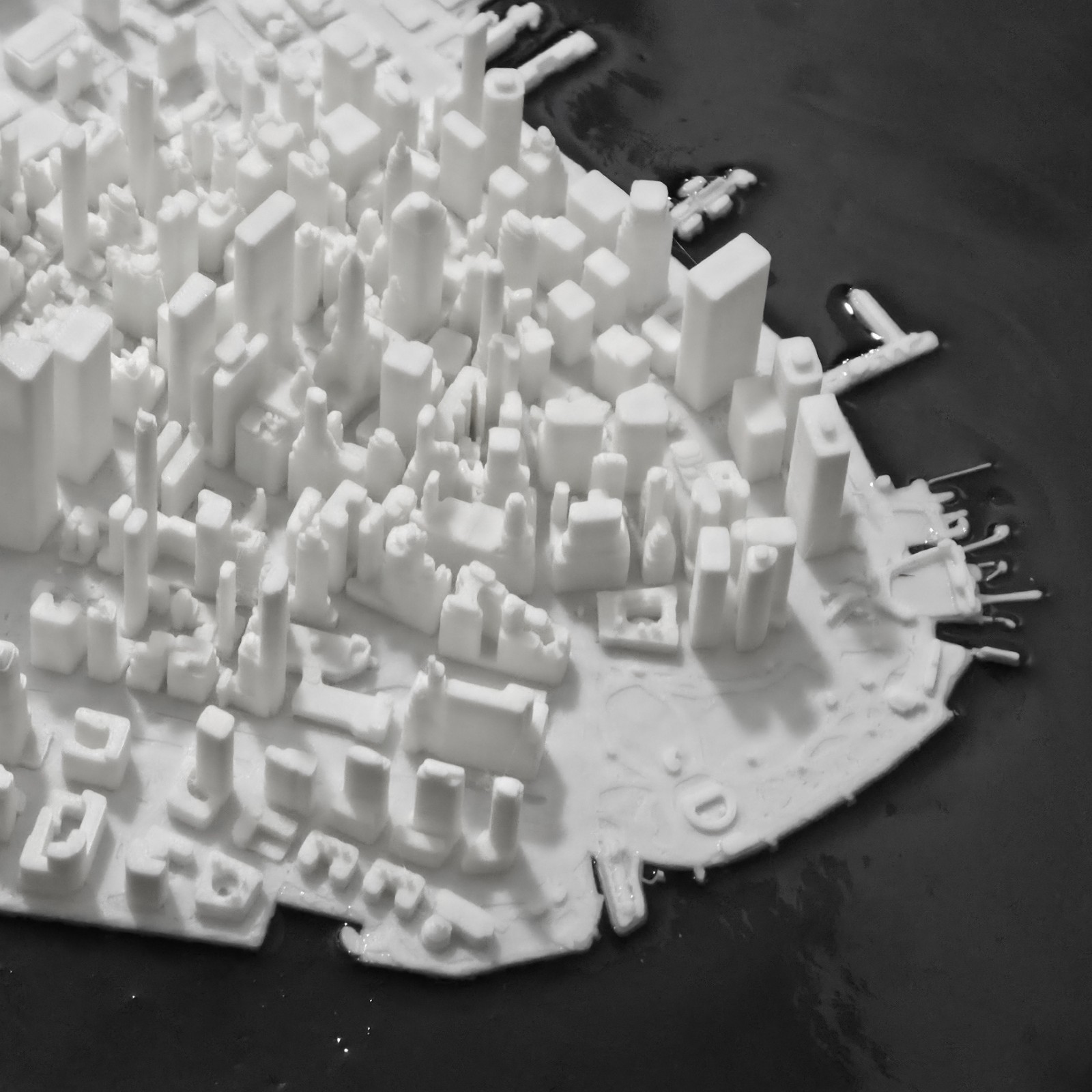 3d Printed New York City Model Map 13″ By 13″ Model