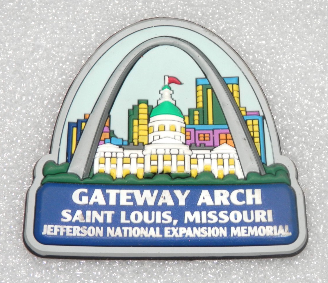 Gateway Arch St Louis MO Magnet • Jefferson National Expansion Memorial Vintage