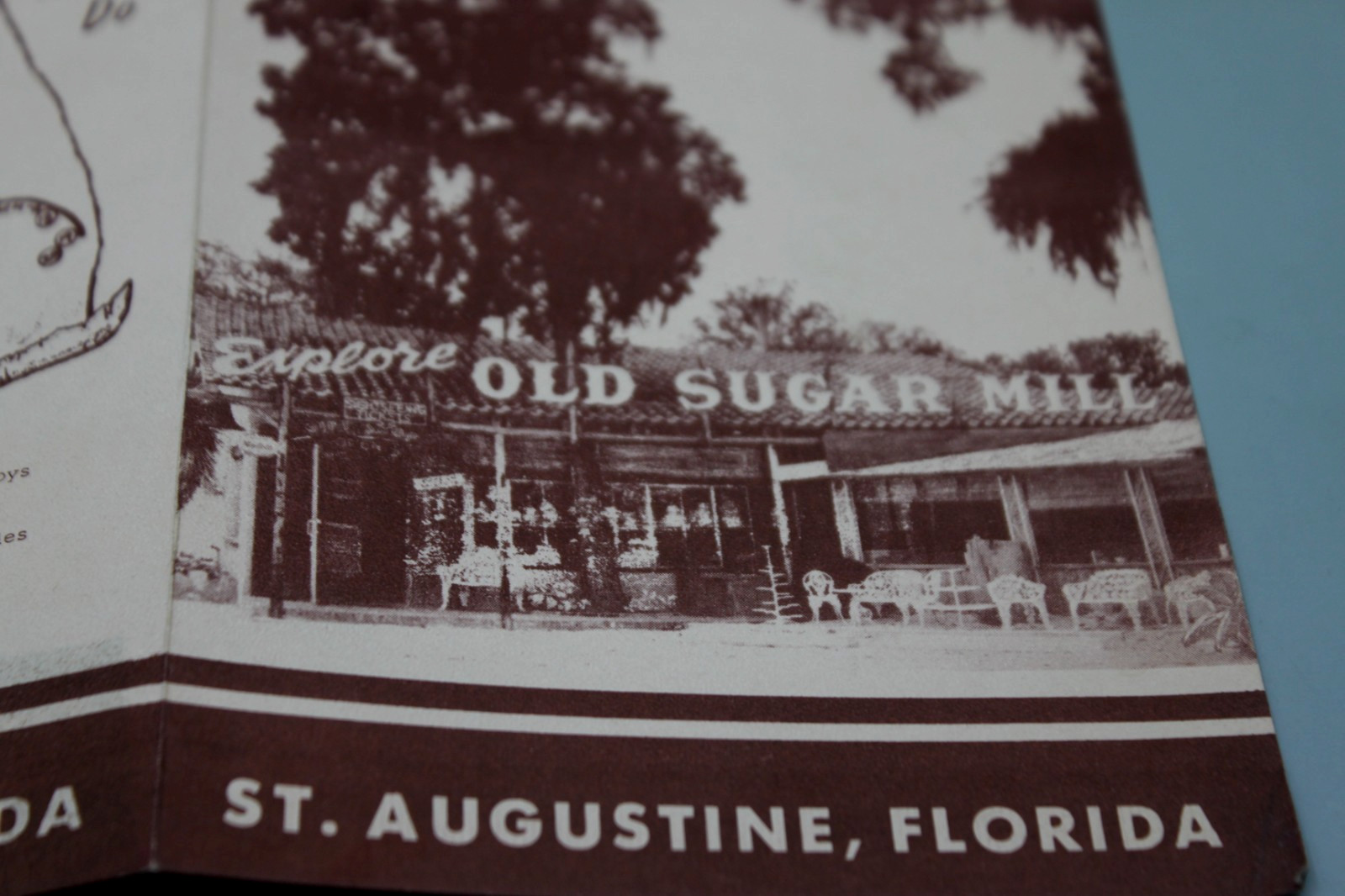 Old Sugar Mill ST Augustine Florida Travel Brochure