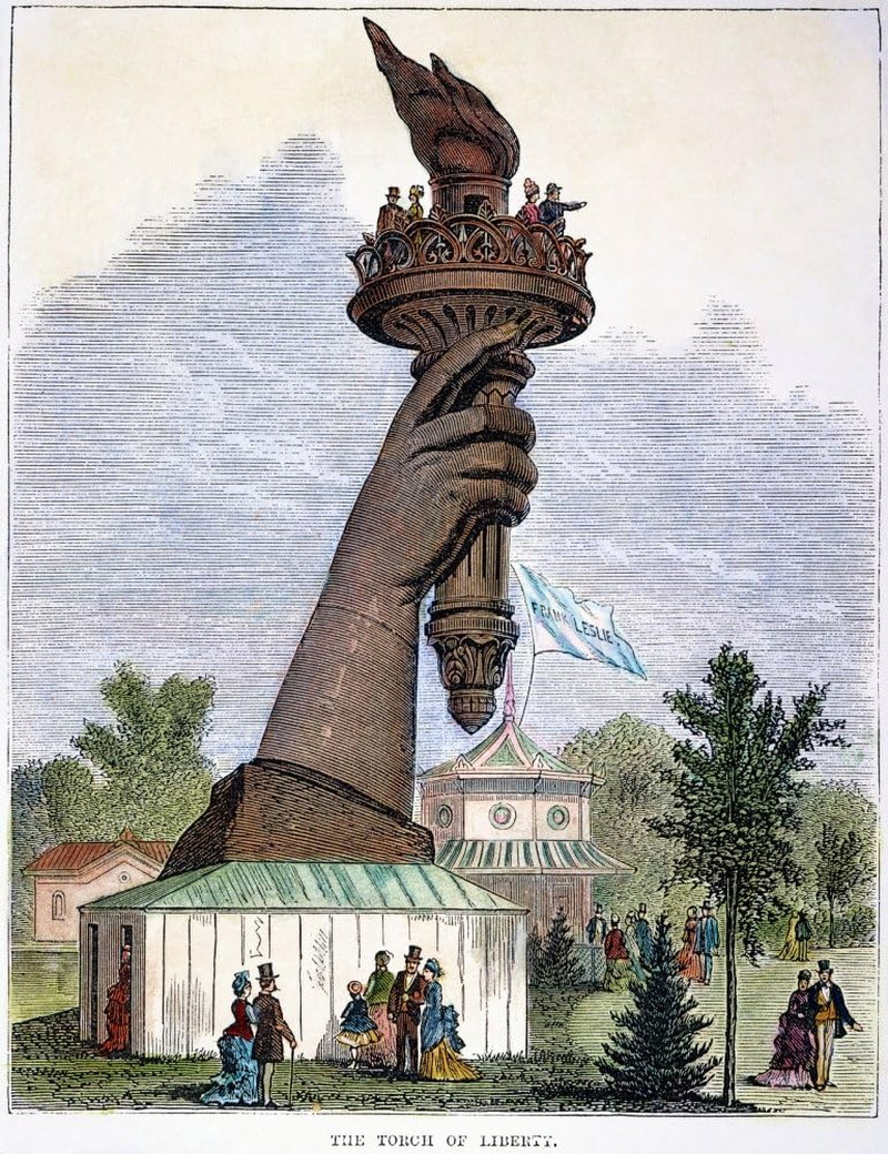 Statue of Liberty 1876 Nthe Hand of the Statue of Liberty Exhibited at the 1876