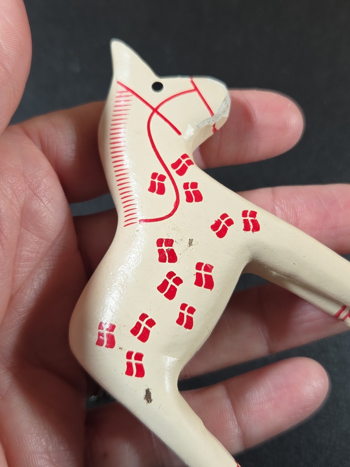 Vintage Dala Folk Art Horses