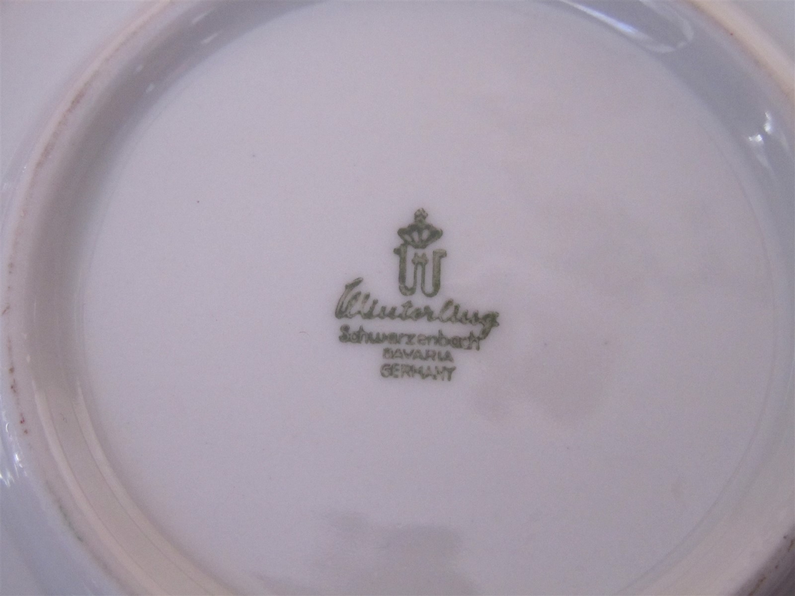 VINTAGE WINTERLING SCHWARZENBACH BAVARIA 24K GOLD PLATED CUP/SAUCER ROME TRAVEL