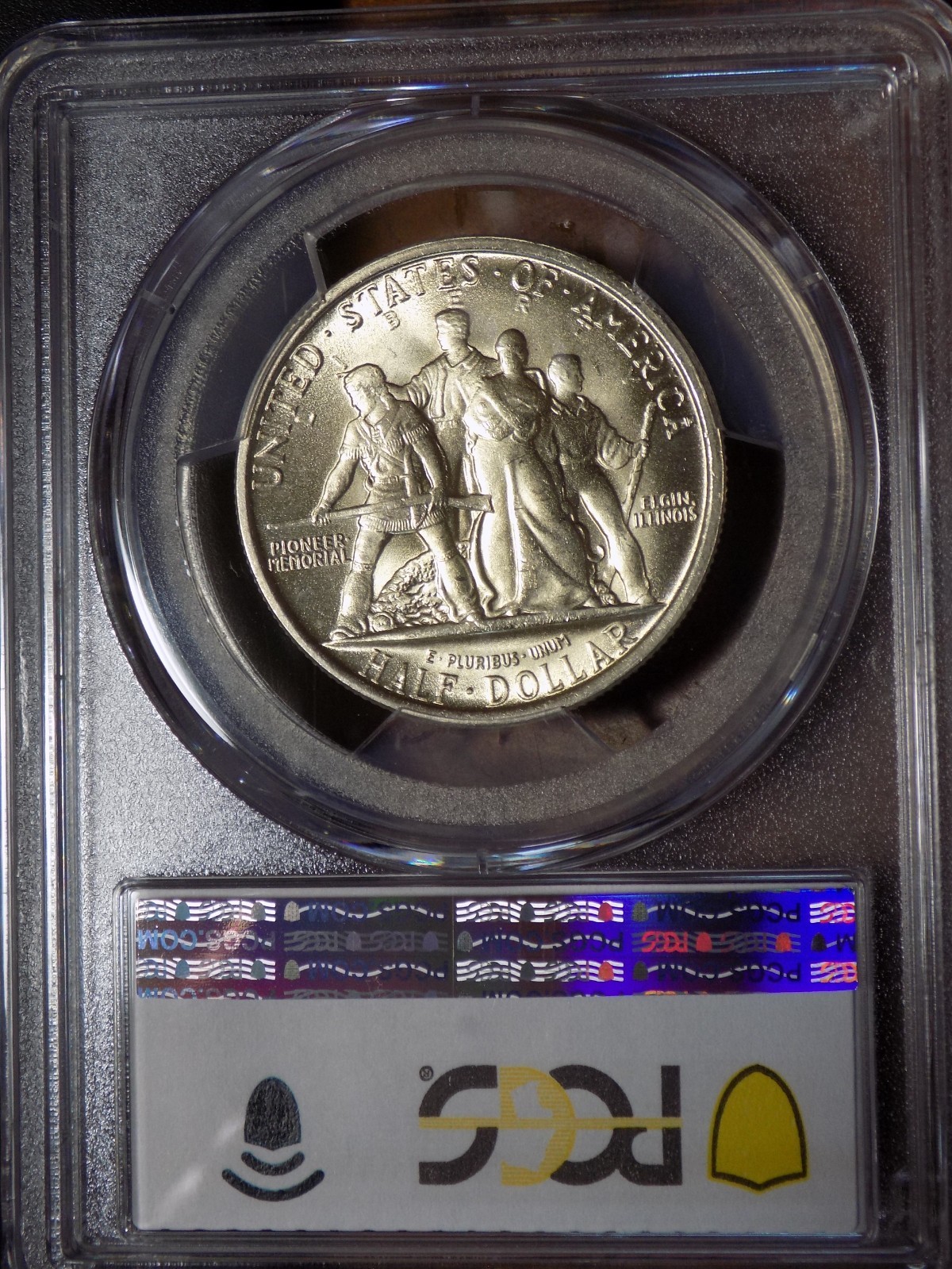 1936 Elgin Classic Commemorative Silver Half Dollar- Exquisite