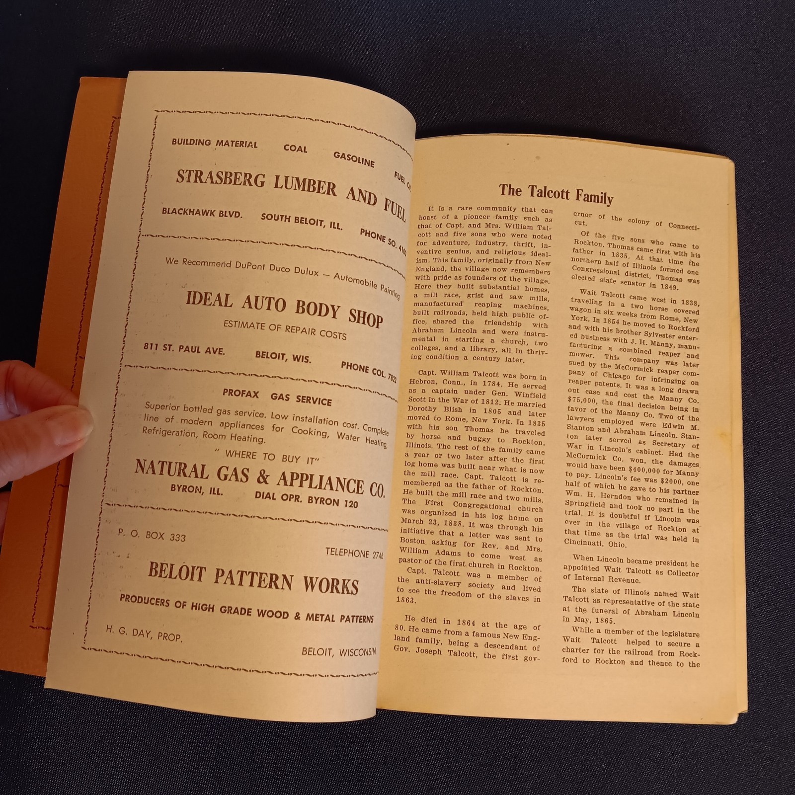 Rockton Il Remembers Centennnial Pageant 1850 – 1950 History Photographs