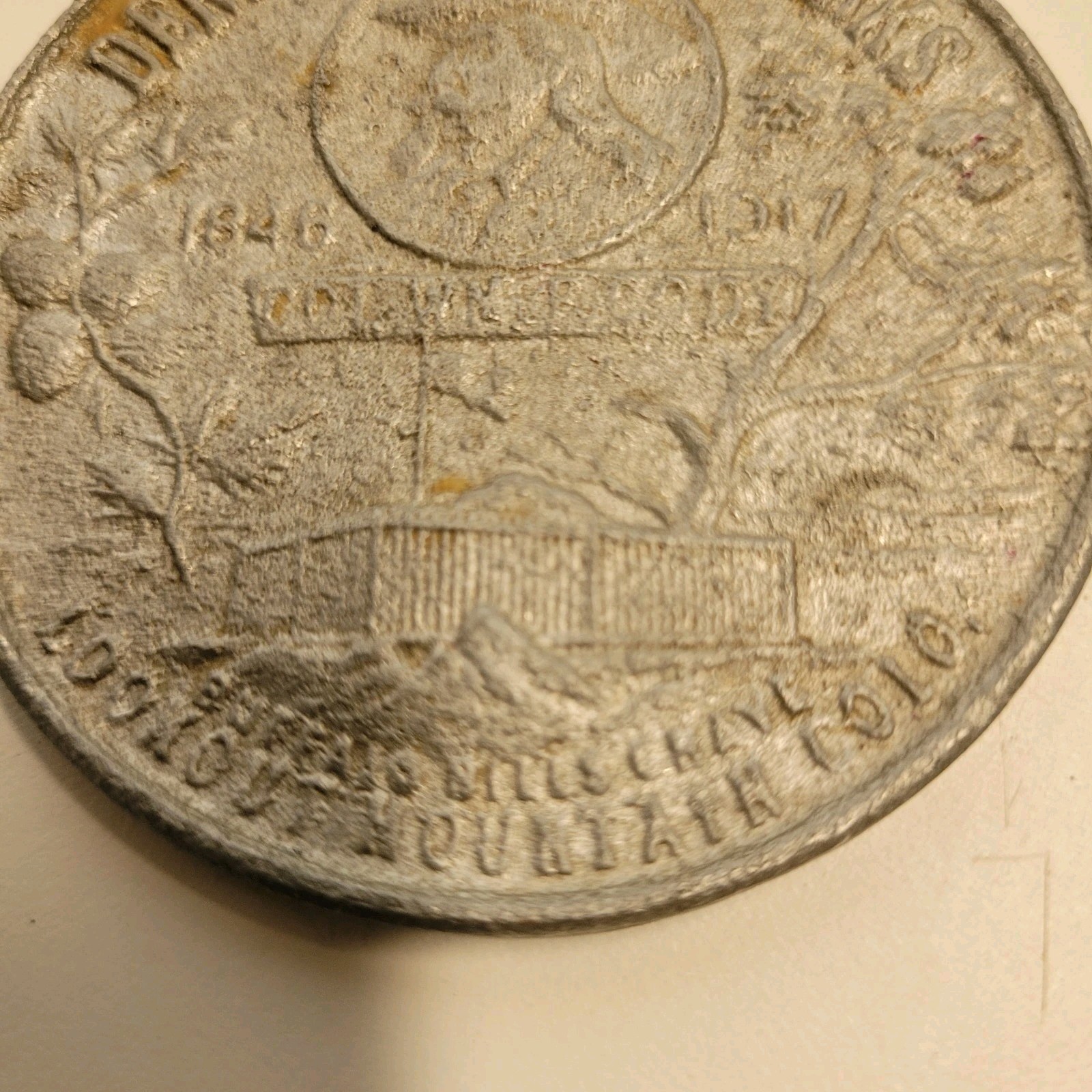 Denver Mountain Parks Lookout Mountain Lucky Nickel 3 Inch Medallion