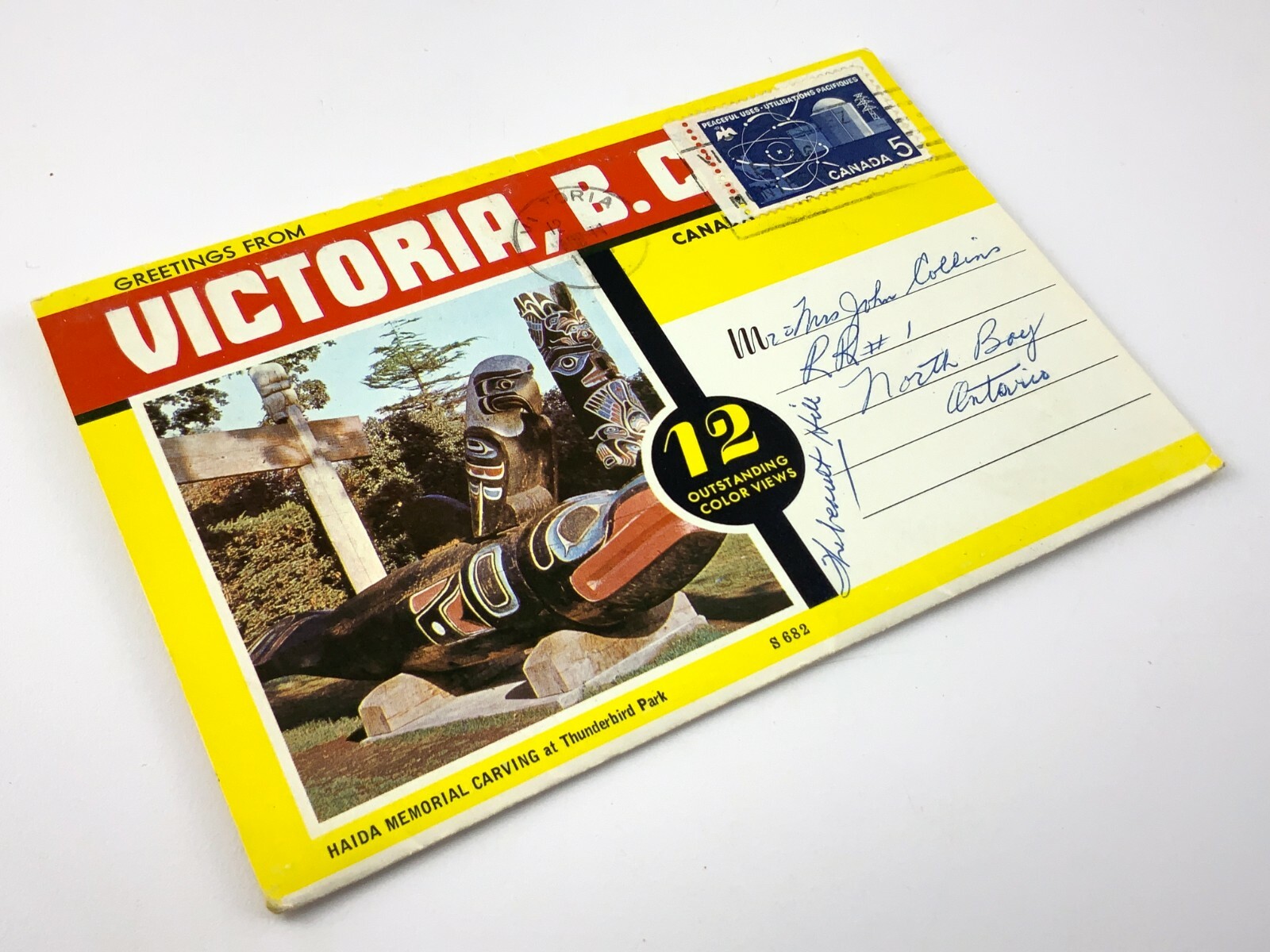 Victoria British Columbia Souvenir Folder Printed Lithograph Post Cards 707C