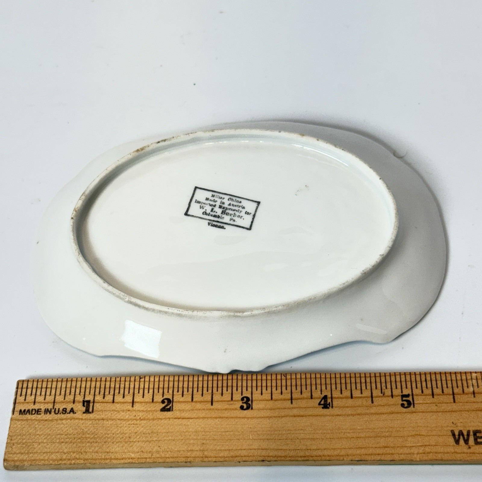 COLUMBIA Pennsylvania PA Antique LAUREL HILL CEMETERY Souvenir RINKET DISH PLATE