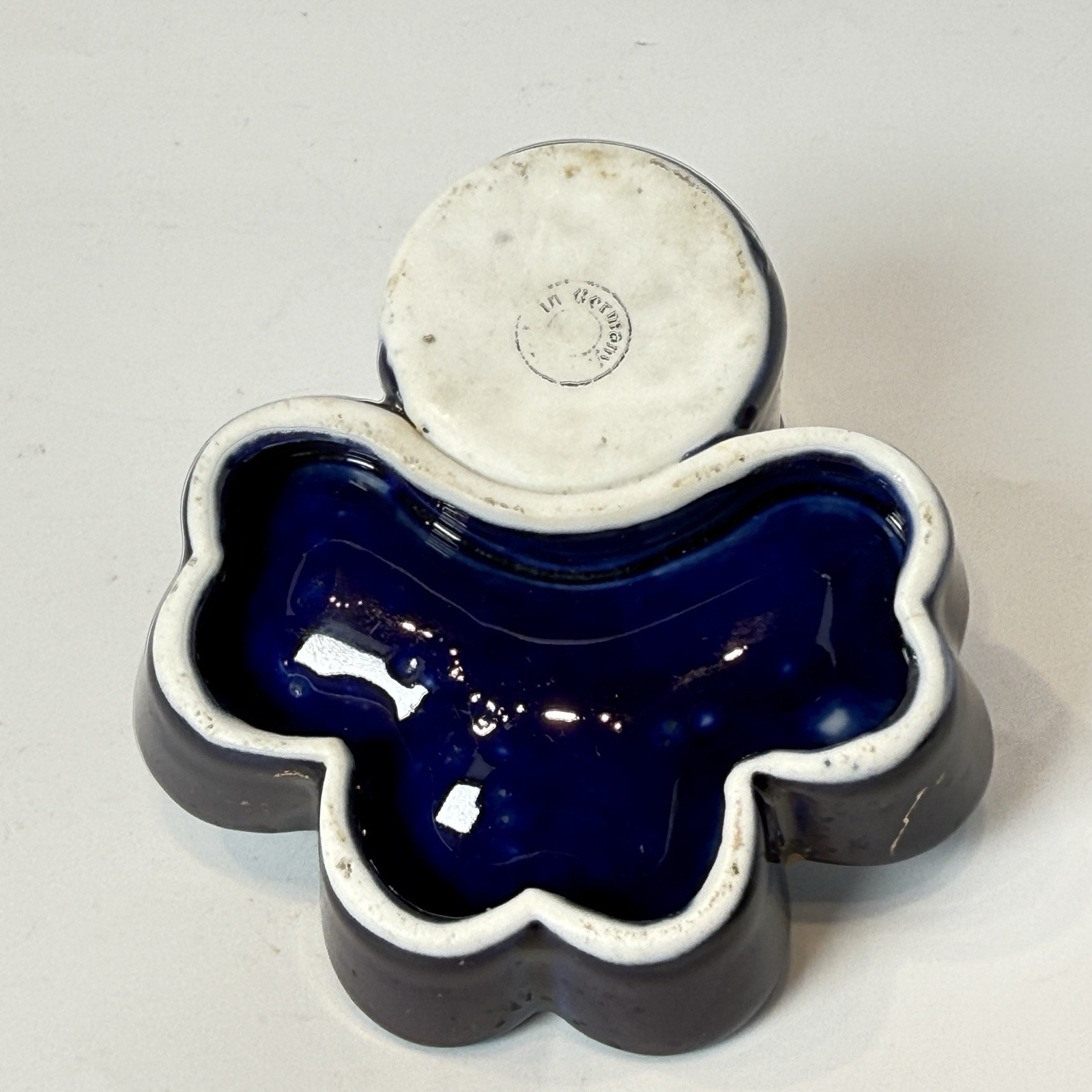 SOUTH UNION STATION BOSTON MA Massachusetts Souvenir Porcelain COBALT TRINKET