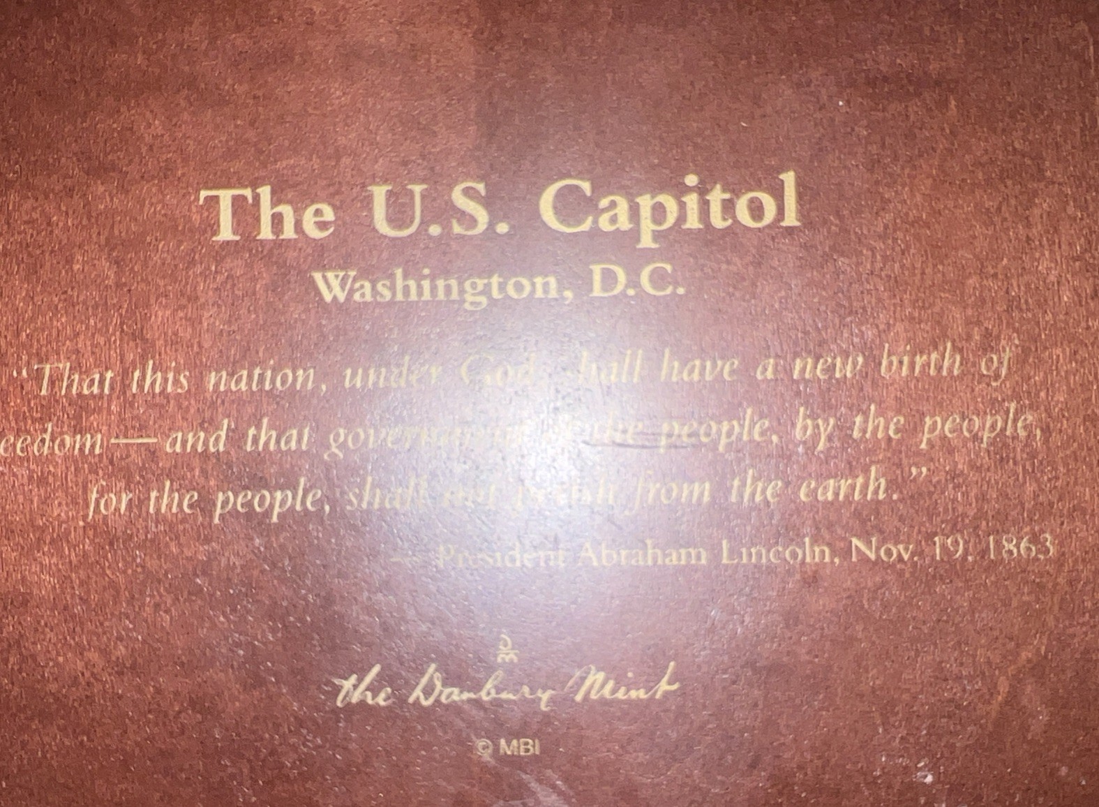 The Danbury Mint U.S. Capitol Great Buildings Sculpture 8 x 11″