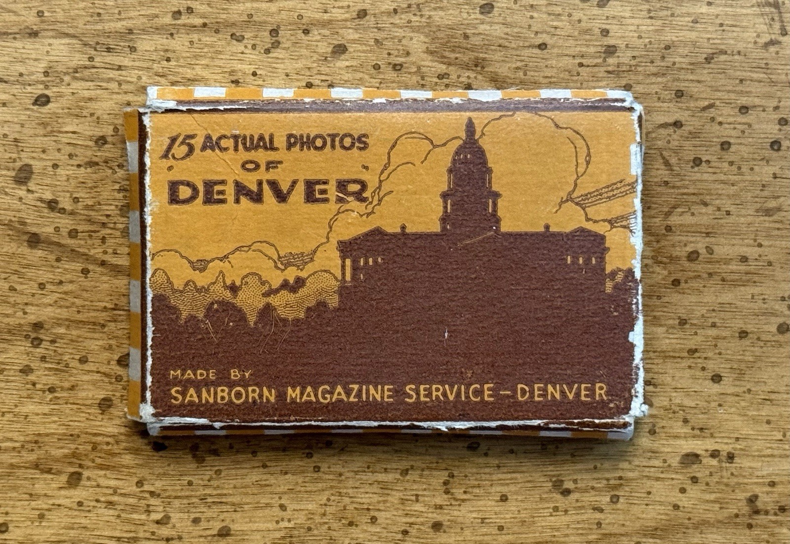 VINTAGE Denver Colorado Miniature Souvenir Photos Sanborn Magazine Service