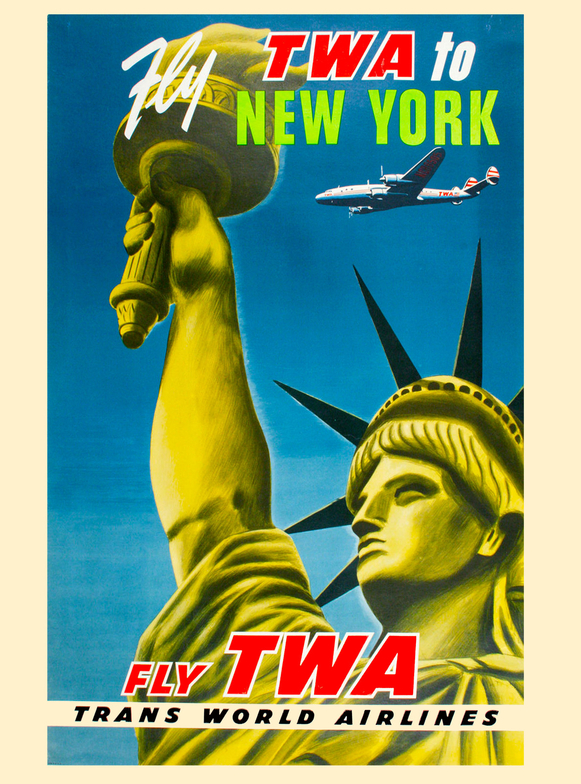 New York City Empire State Bldg. United States Travel Advertisement Art Poster