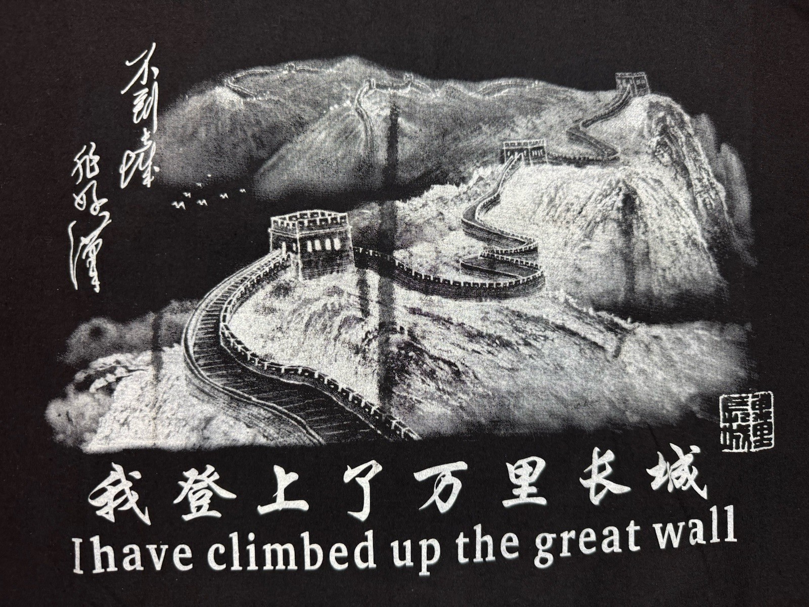 I Have Climbed The Great Wall Of China Souvenir T-shirt