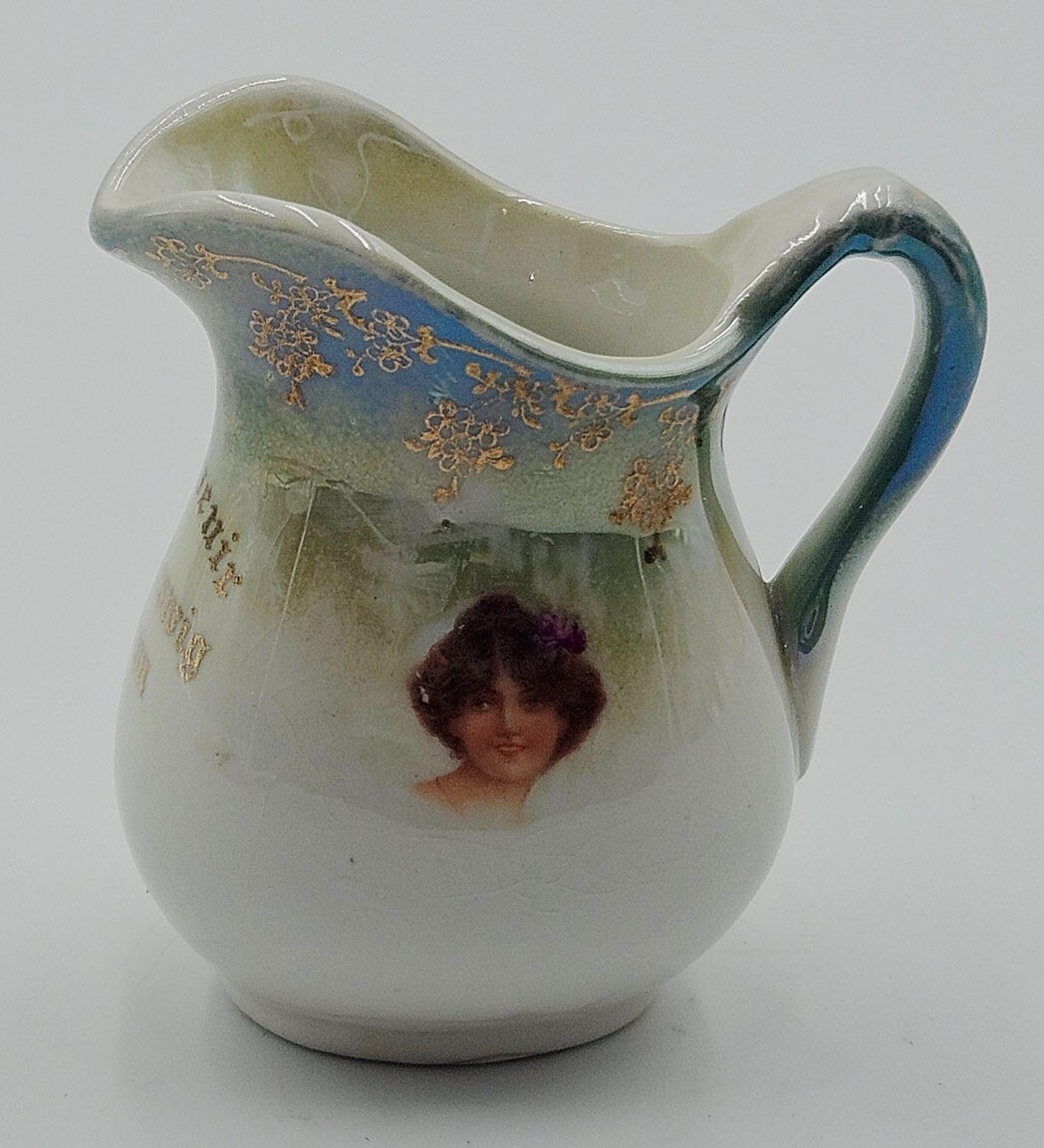 Schleswig Iowa Antique Souvenir Creamer