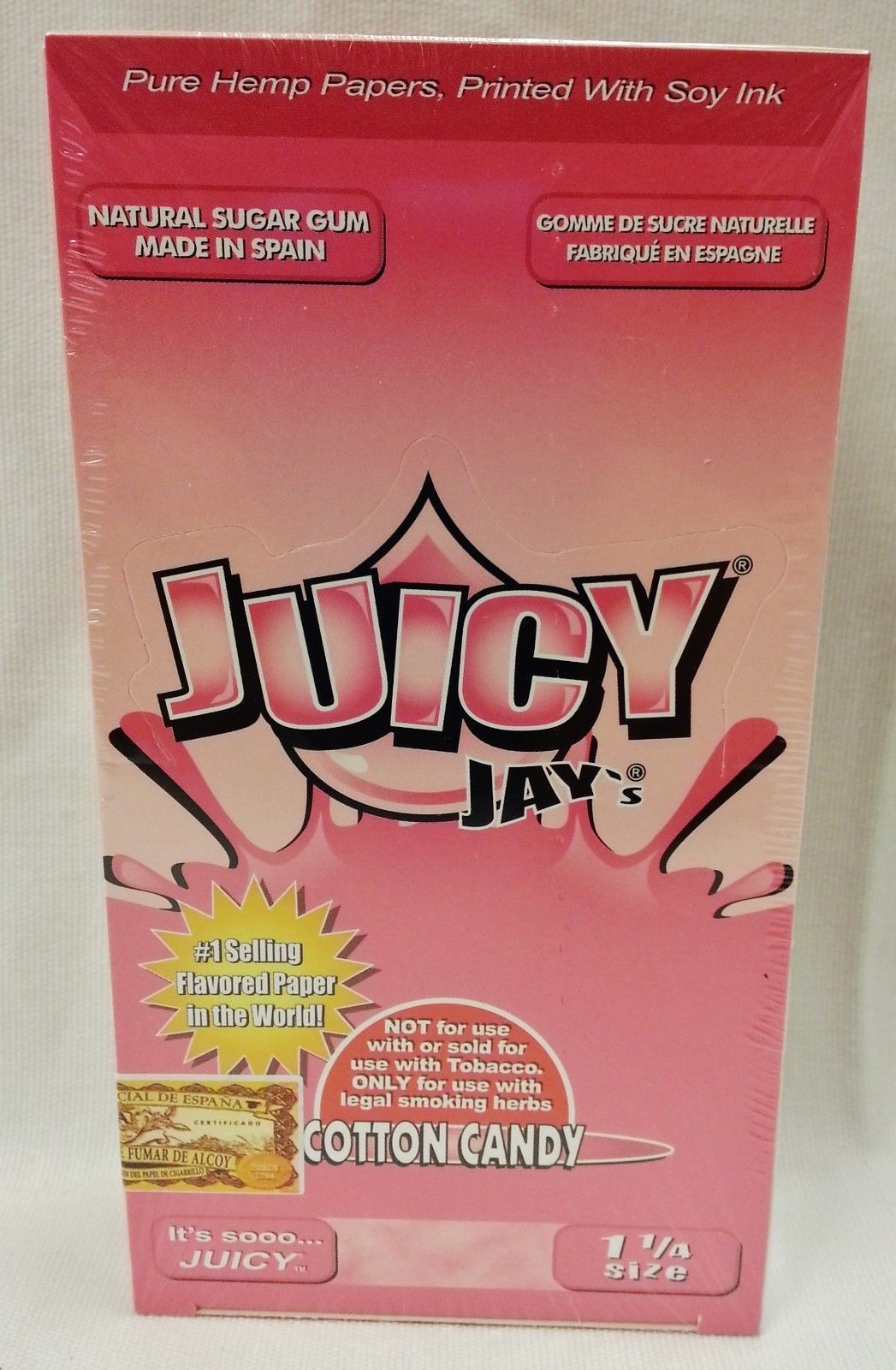 2X Box JUICY JAY’S 1 1/4 Rolling Papers Cotton Candy 48 Packs Free Shipping