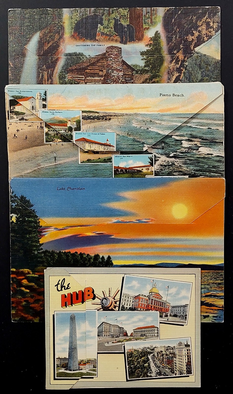 Lot of 20 vintage topographical souvenir folders!