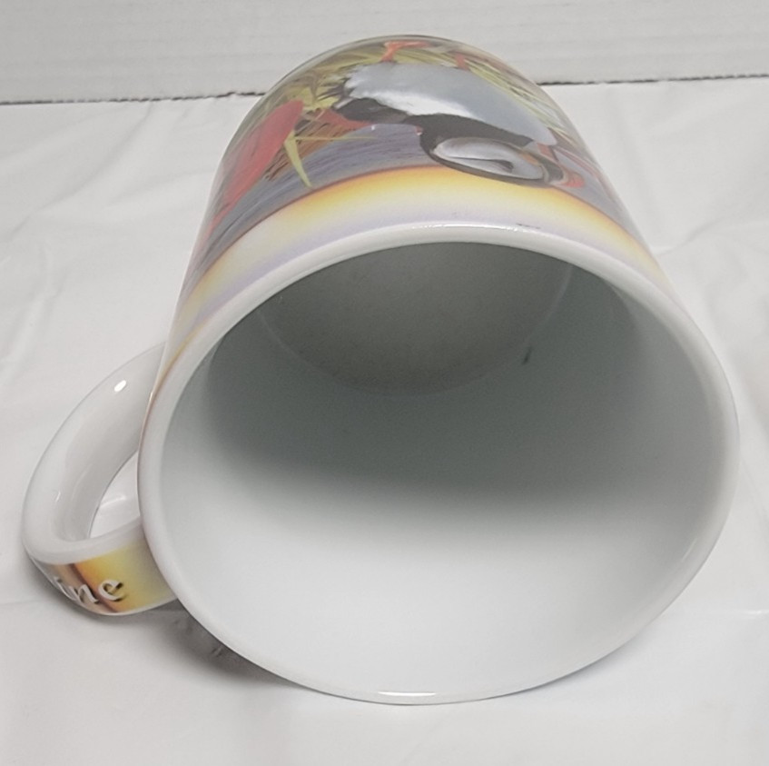 RARE Maine Souvenir Mug – Lobster Buoy Design, New England Coastal Coffee Cup